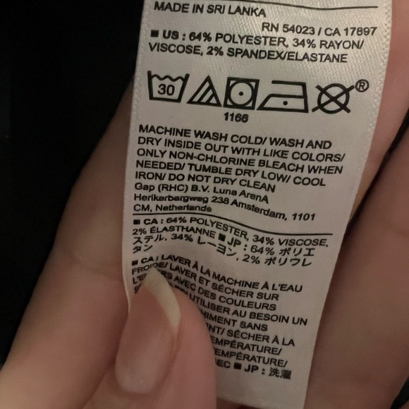 BANANA REPUBLIC BLACK LOULOU WIDE LEG PANTS - SIZE 12 - Picture 5 of 5